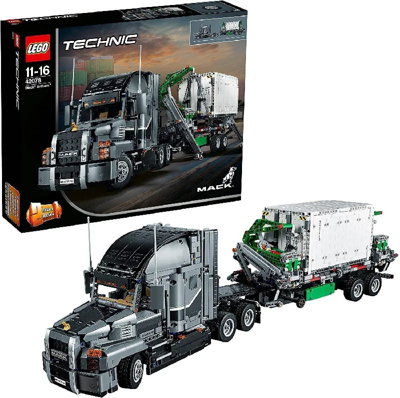 Promoting fine motor skills LEGO setsLEGO TECHNIC 42078 Mack Anthem 2 in 1 Garbage Truck Model, Advanced Building Set Promoting fine motor skills LEGO setsLEGO TECHNIC 42078 Mack Anthem 2 in 1 Garbage Truck Model, Advanced Building Set