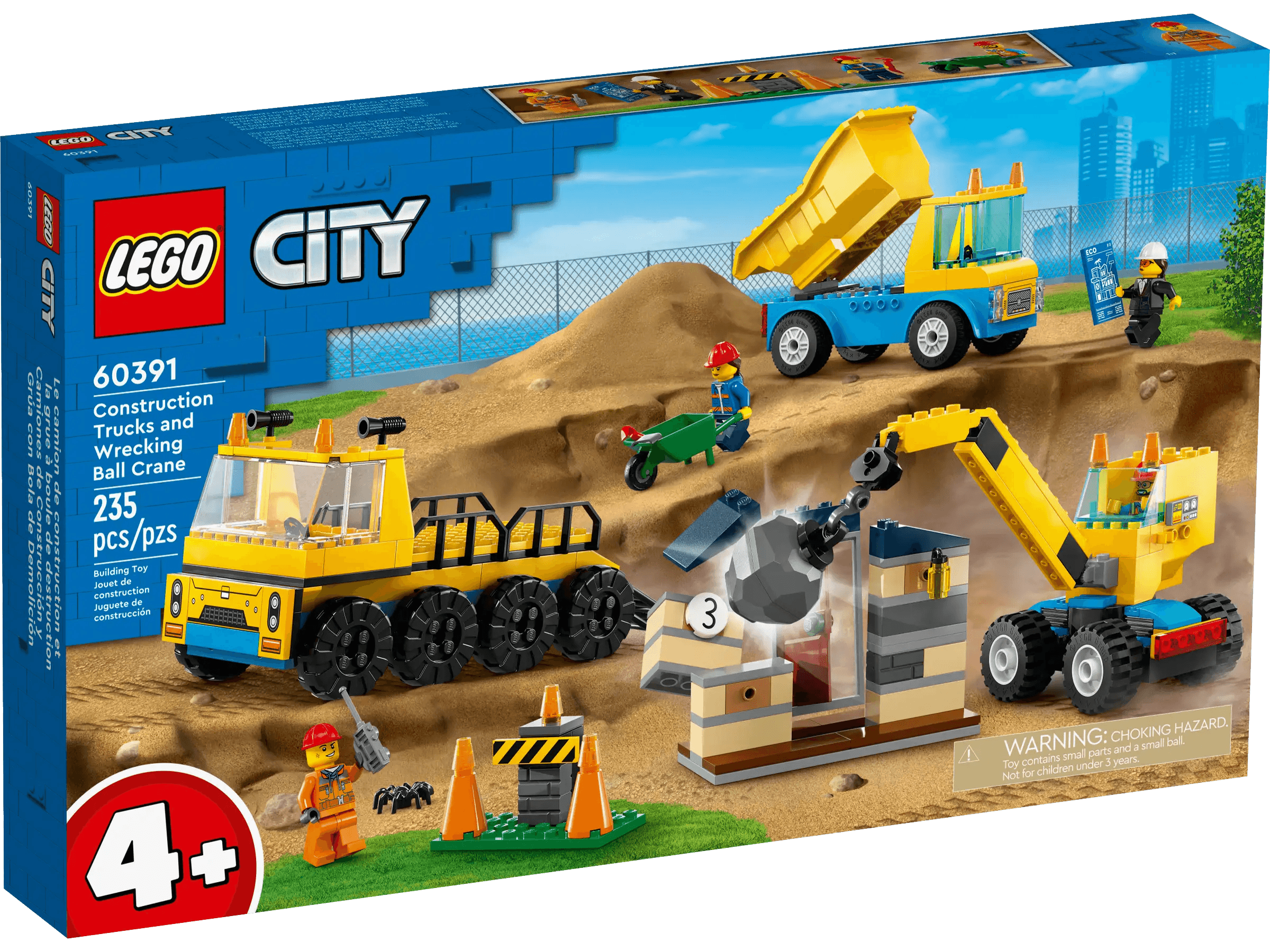 Offering a wide range of themes LEGOLEGO CITY 60391 Construction Trucks and Wrecking Ball Crane Offering a wide range of themes LEGOLEGO CITY 60391 Construction Trucks and Wrecking Ball Crane