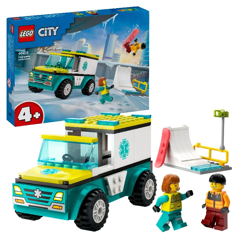Endlessly customizable LEGO setsLEGO 60403 City Emergency Ambulance And Snowboarder
