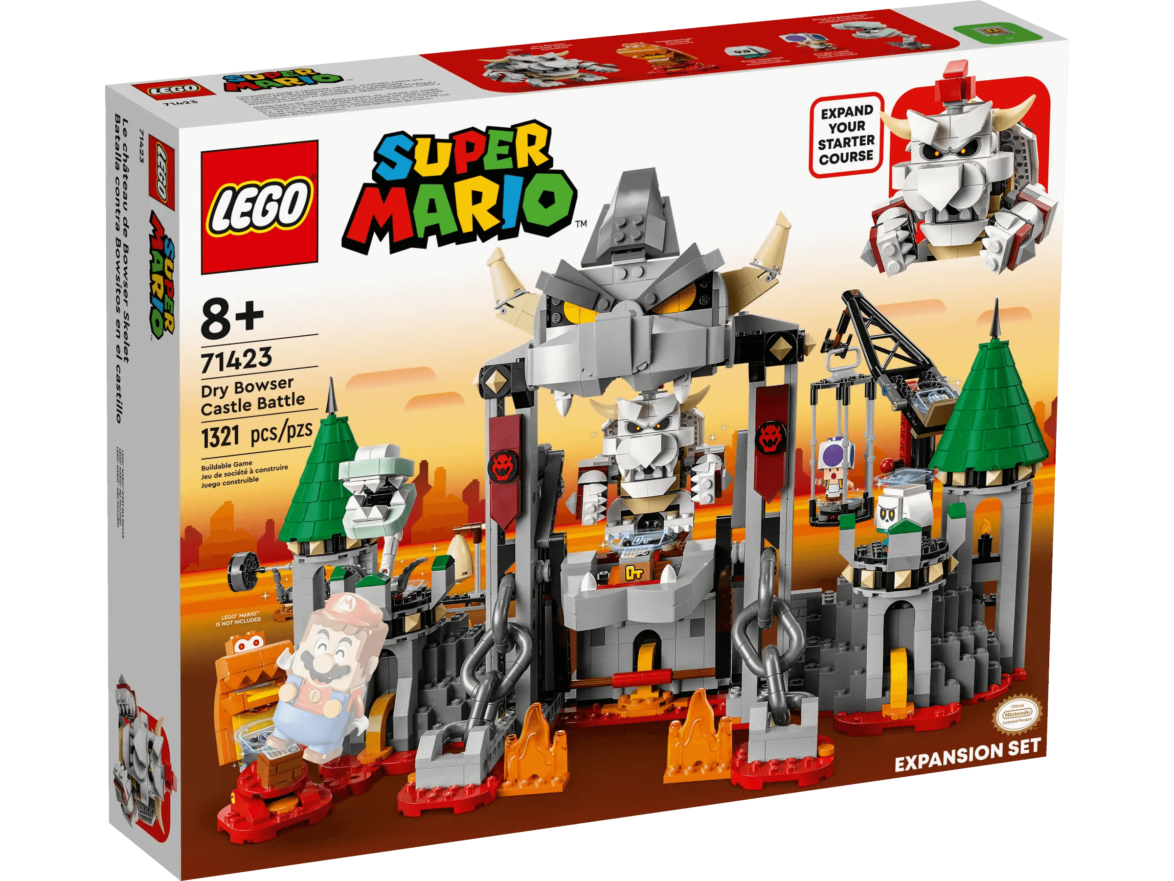 Timeless and classic LEGO toysLEGO SUPER MARIO 71423 Super Mario Dry Bowser Castle Battle Expansion Set Timeless and classic LEGO toysLEGO SUPER MARIO 71423 Super Mario Dry Bowser Castle Battle Expansion Set