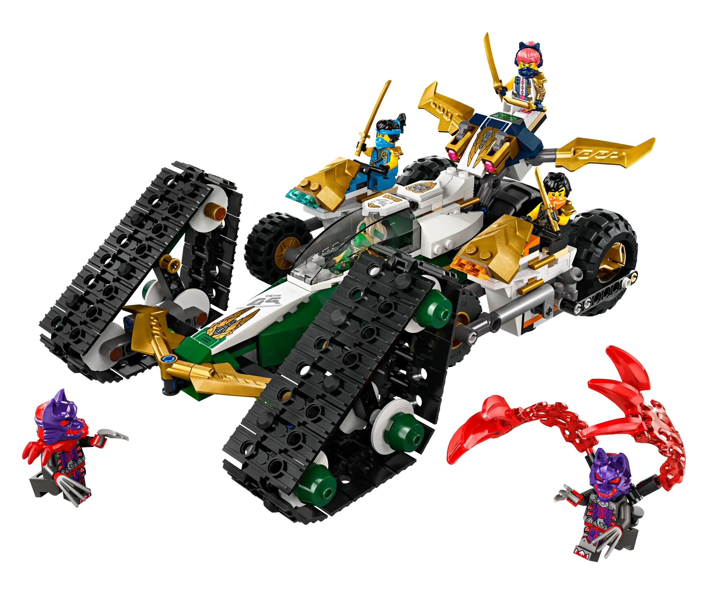 Finely detailed LEGO structuresLEGO 71820 NINJAGO Ninja Team Combo Vehicle