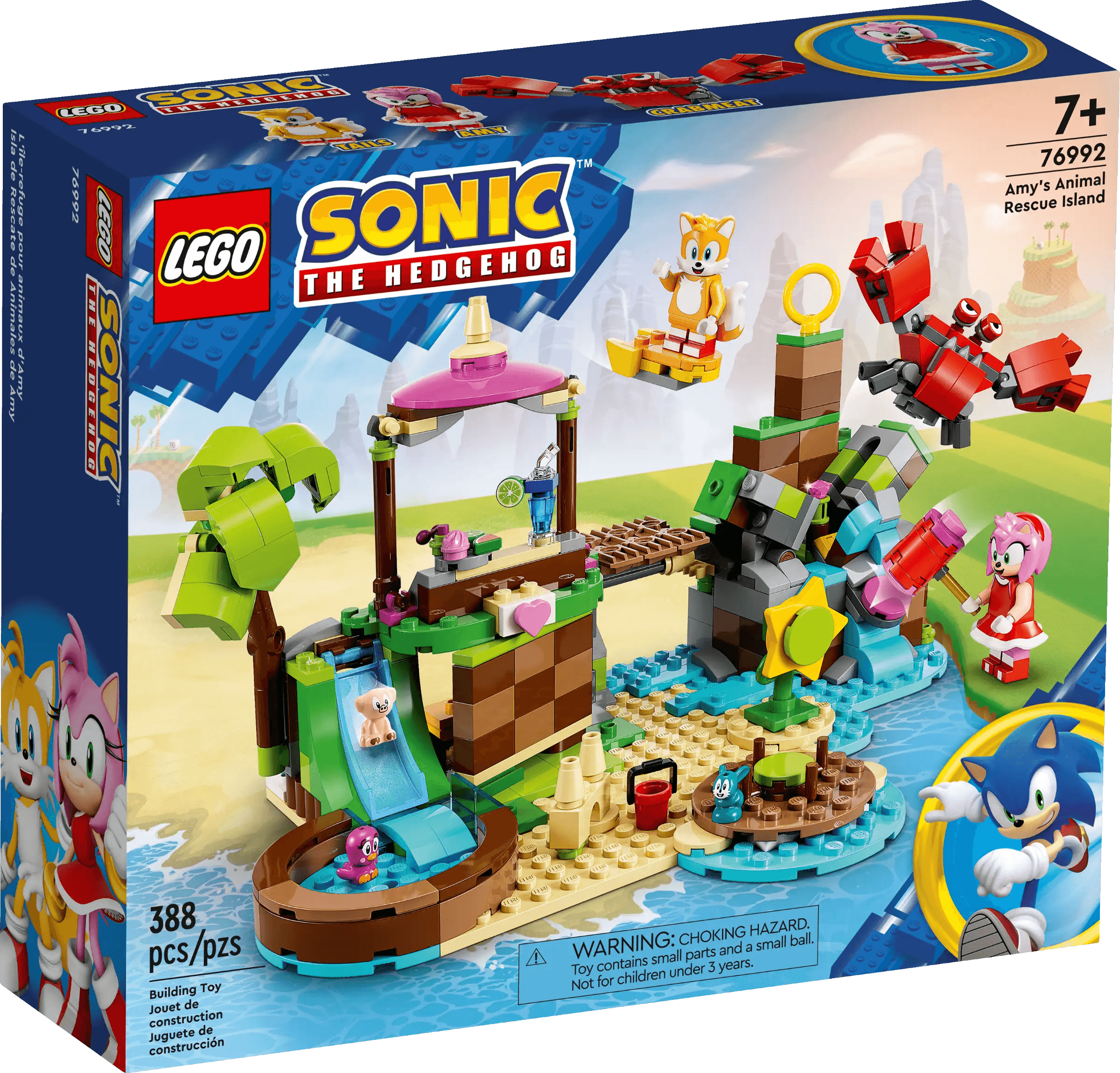 Universally loved LEGO toysLEGO SONIC THE HEDGEHOG 76992 Sonic Amy's Animal Rescue Island