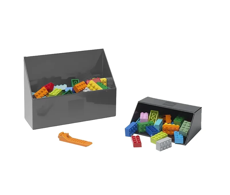 Intricately designed LEGOLEGO Brick 2 Piece Scooper Set  | Grey & Black