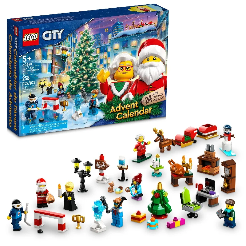 Age-appropriate LEGO toysLEGO City Advent Calendar 2023, 60381, Ages 5+, 258 Pieces