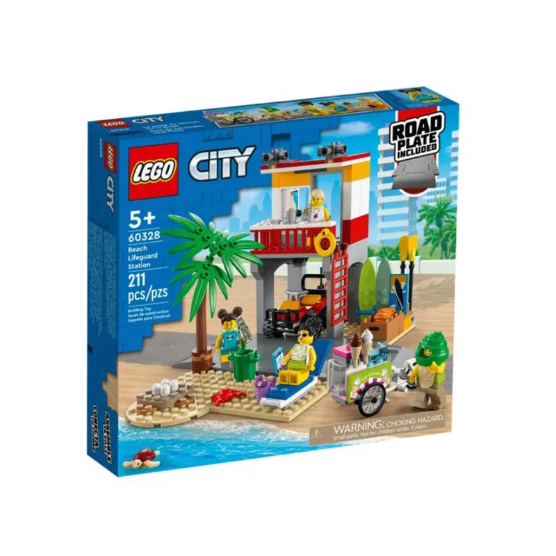 Skill-building LEGO activitiesLEGO® City Beach Lifeguard Station Building Set 60328