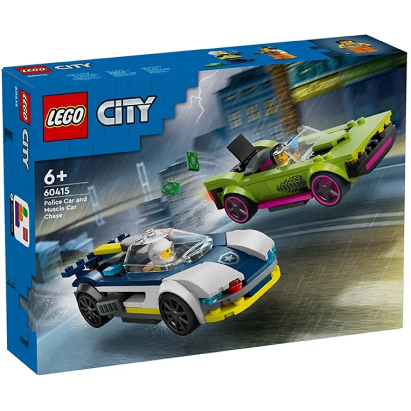 Beautifully crafted LEGO sculpturesLEGO® City Biljagt med Politi og Muskelbil