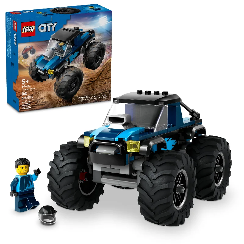 Beautifully crafted LEGO sculpturesLEGO City Blue Monster Truck, 60402, Ages 5+, 148 Pieces Beautifully crafted LEGO sculpturesLEGO City Blue Monster Truck, 60402, Ages 5+, 148 Pieces