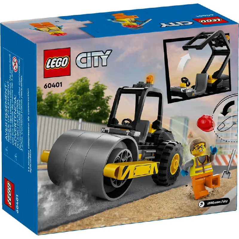 Stimulating and engaging LEGO playLEGO® City Construction Steamroller Toy 60401
