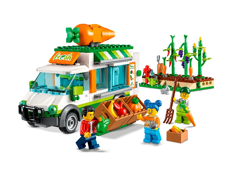 Stimulating and engaging LEGO playLEGO® City Farmers Market Van Building Set 60345