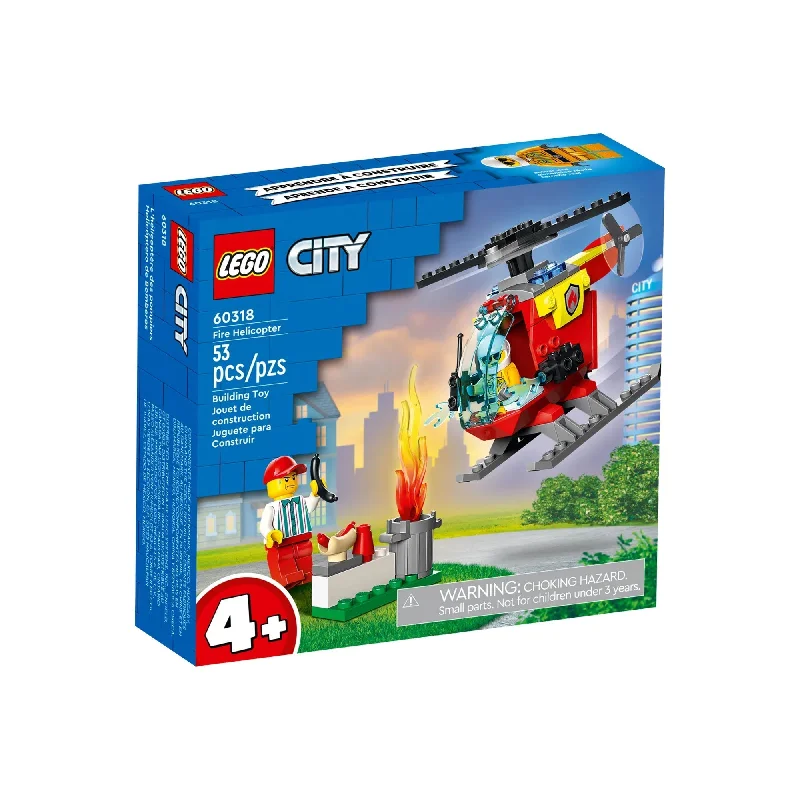 Offering endless joy LEGOLEGO City Fire Helicopter, 60318, Ages 4+, 53 Pieces