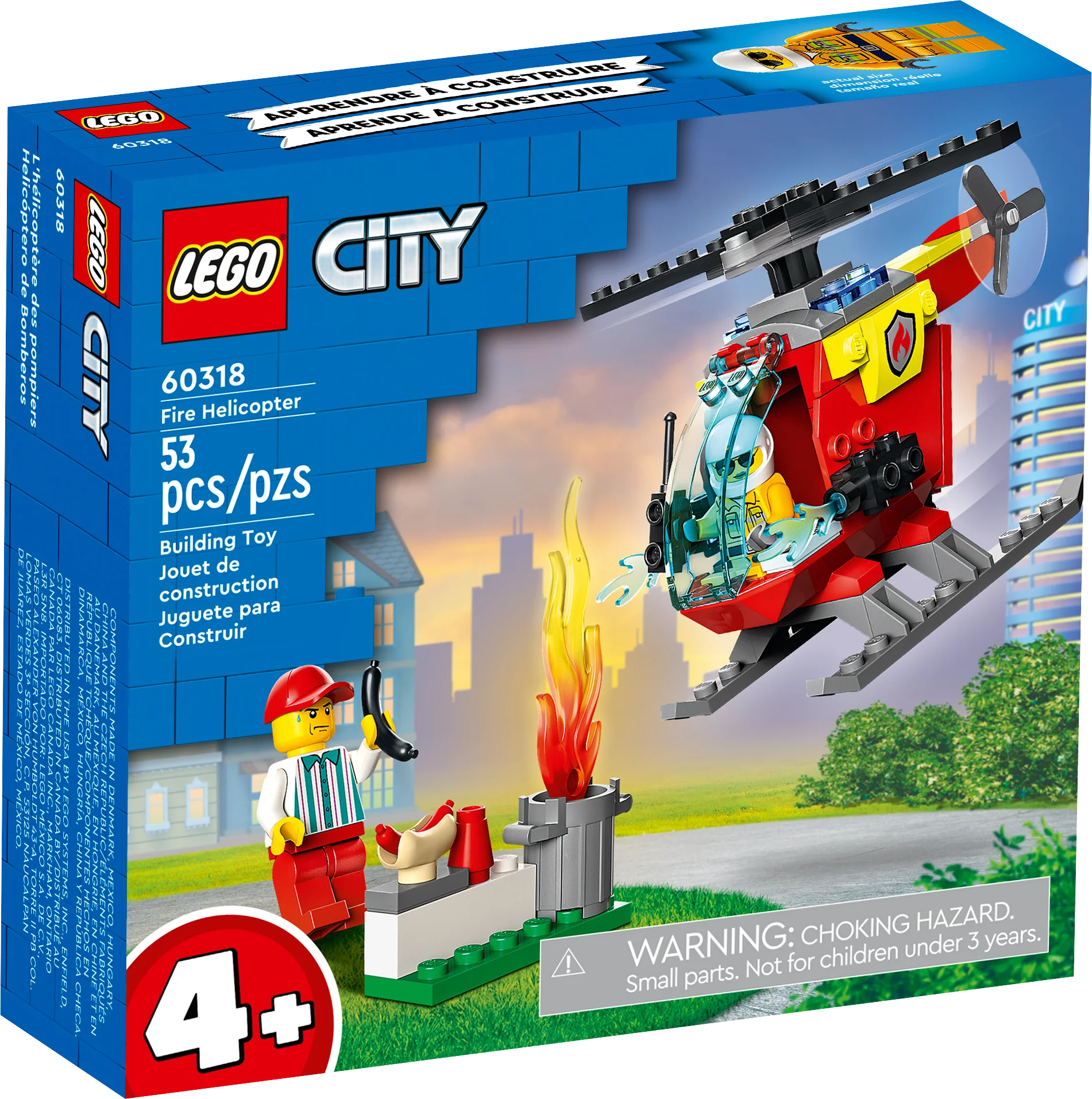 Fostering patience and perseverance LEGOLEGO City Fire Helicopter Set (60318)
