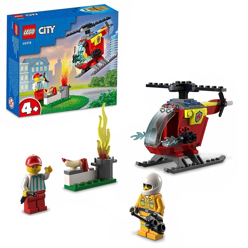 Skill-building LEGO activitiesLego City Fire Helicopter Construction Set (60318)