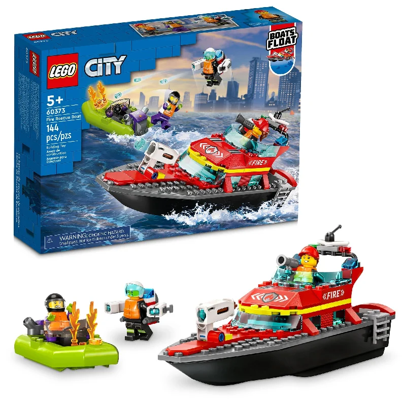 Encouraging exploration and discovery LEGOLEGO City Fire Rescue Boat, 60373, Ages 5+, 144 Pieces Encouraging exploration and discovery LEGOLEGO City Fire Rescue Boat, 60373, Ages 5+, 144 Pieces
