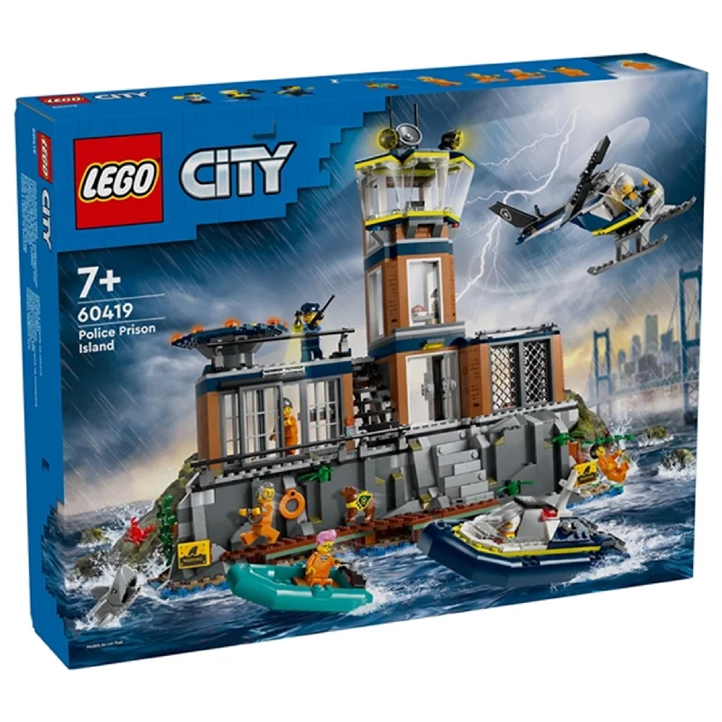 Finely detailed LEGO structuresLEGO® City Politiets Fængselsø