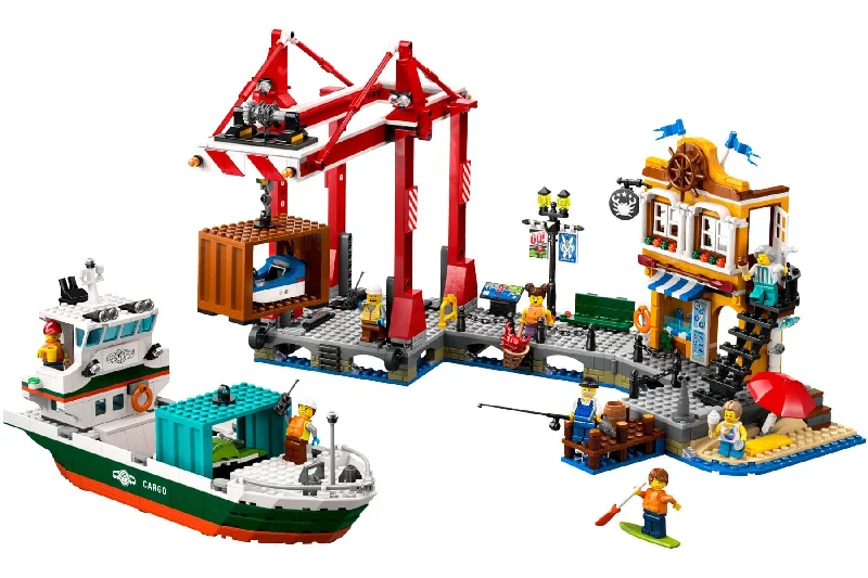 Offering a sense of nostalgia LEGOLEGO City Seaside Harbor with Cargo Ship