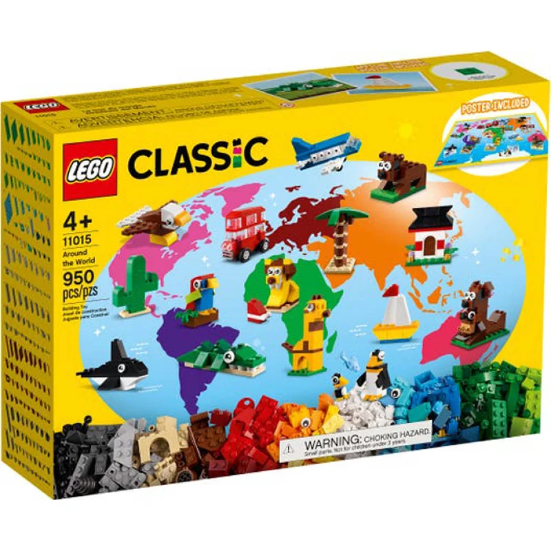 Inspiring creativity and innovation LEGOLEGO Classic Around the World, 11015, Ages 4+, 950 Pieces Inspiring creativity and innovation LEGOLEGO Classic Around the World, 11015, Ages 4+, 950 Pieces