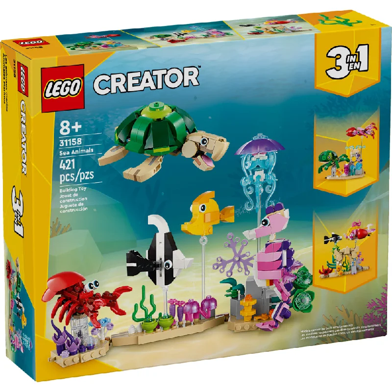Creatively inspiring LEGOLEGO® Creator 3 En 1: Animales Marinos