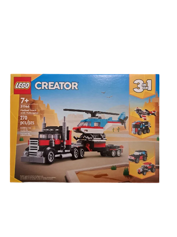 Timeless and classic LEGO toysLego Creator - Flatbed Truck with Helicopter