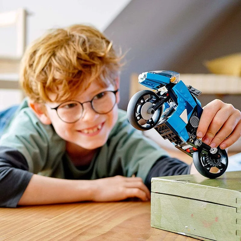 Offering interactive play LEGOLego Creator New 2021 3In1 Superbike 31114 Toy Motorcycle Building Kit -236 Pieces Offering interactive play LEGOLego Creator New 2021 3In1 Superbike 31114 Toy Motorcycle Building Kit -236 Pieces