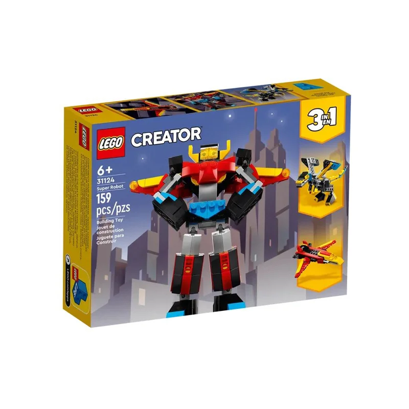 Perfect for both kids and adults LEGOLEGO® Creator Super Robot Building Set 31124