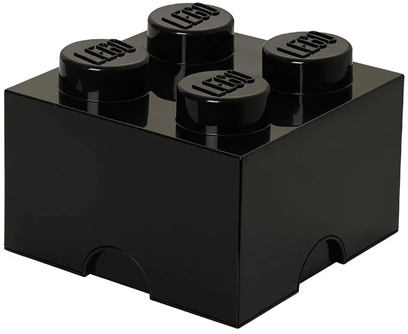 Seamlessly fitting LEGO connectionsLEGO Desk Drawer 4 Knobs Stackable Storage Box | Black Seamlessly fitting LEGO connectionsLEGO Desk Drawer 4 Knobs Stackable Storage Box | Black