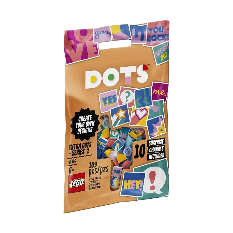 Encouraging imaginative storytelling LEGOLEGO® DOTS Extra DOTS Series 2 Building Set 41916 Encouraging imaginative storytelling LEGOLEGO® DOTS Extra DOTS Series 2 Building Set 41916