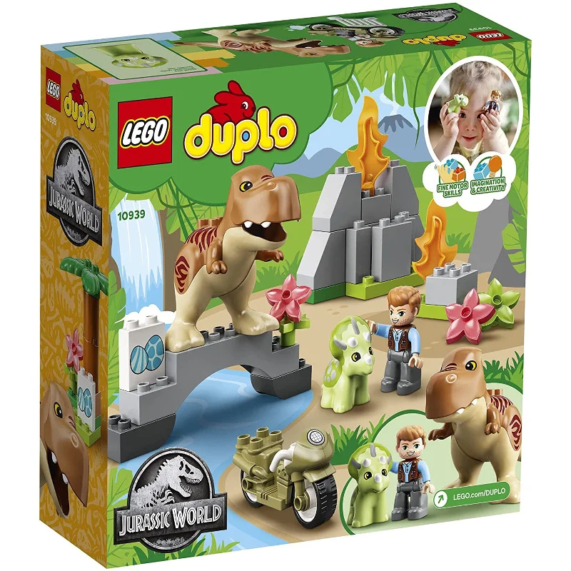 Customizable and personalized LEGO optionsLEGO® Duplo Jurassic World T. Rex And Triceratops Dinosaur Breakout Building Set 10939 Customizable and personalized LEGO optionsLEGO® Duplo Jurassic World T. Rex And Triceratops Dinosaur Breakout Building Set 10939