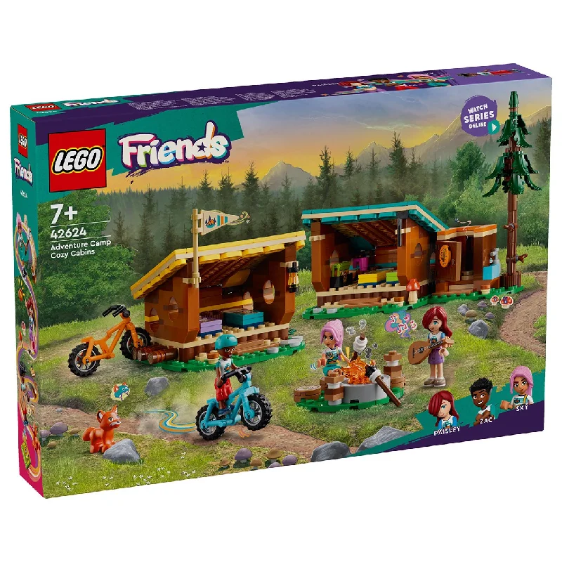 Skill-building LEGO activitiesLEGO® Friends Adventure Camp – hyggelige hytter