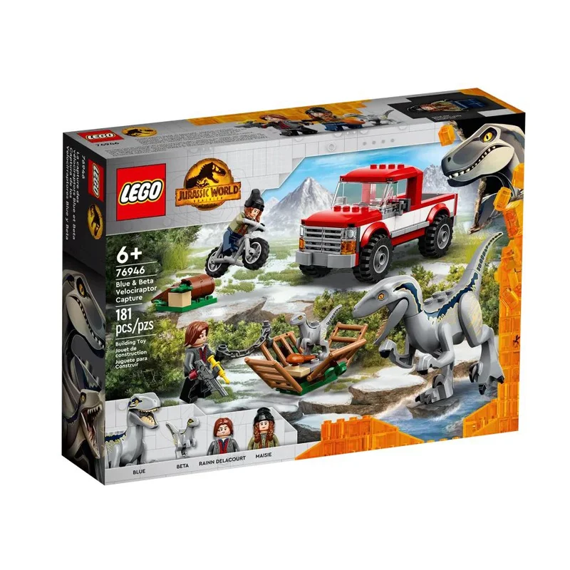 Offering educational value LEGOLEGO® Jurasic World Dominion Blue And Beta Velociraptor Capture Building Set 76946