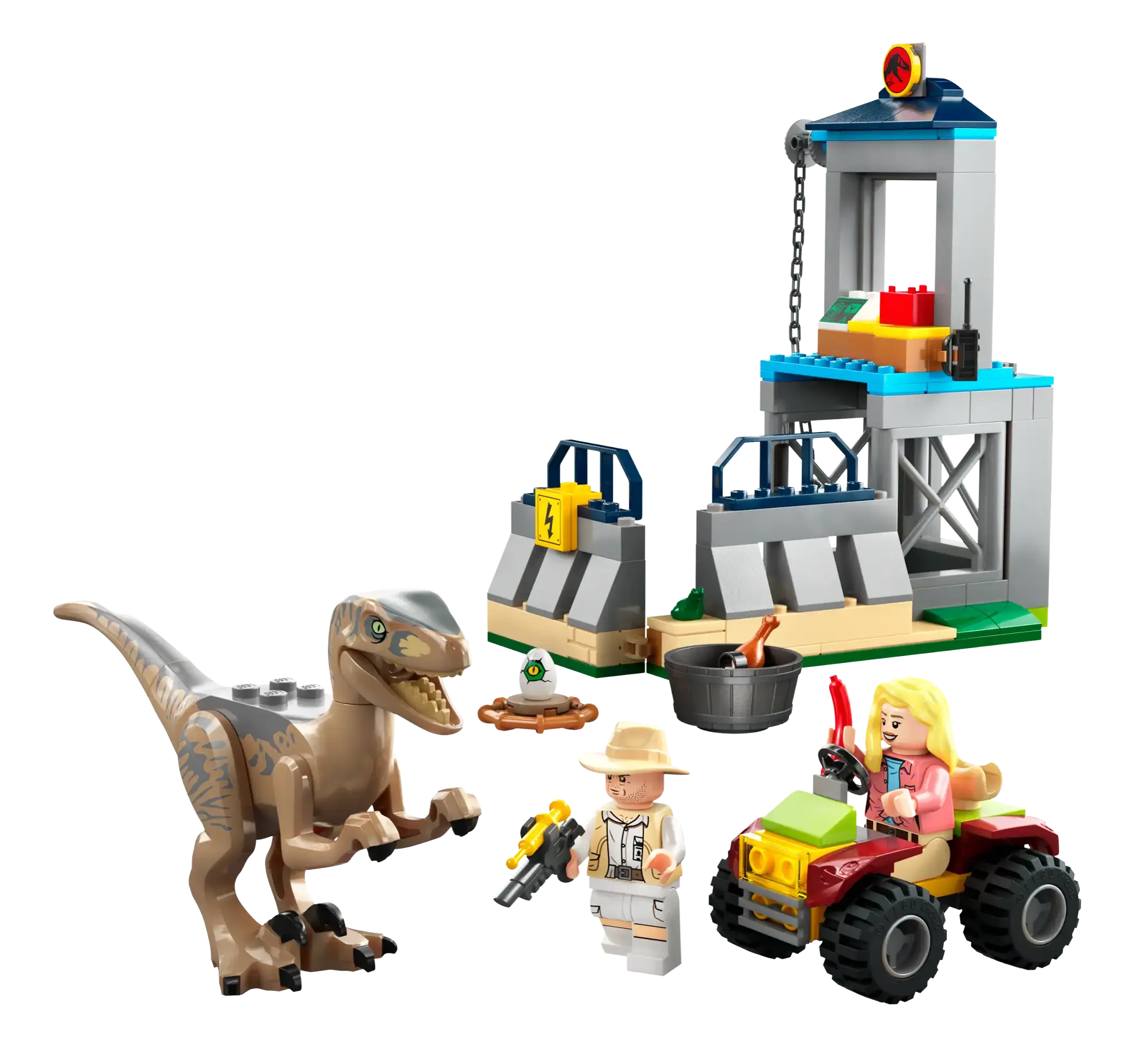 Intricate and intricate LEGO designsLEGO JURASSIC WORLD 76957 Velociraptor Escape