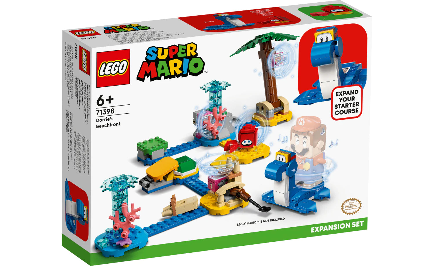 Inspiring future engineers LEGOLEGO® Mario™ 71398 Dorrie’s Beachfront Expansion Set