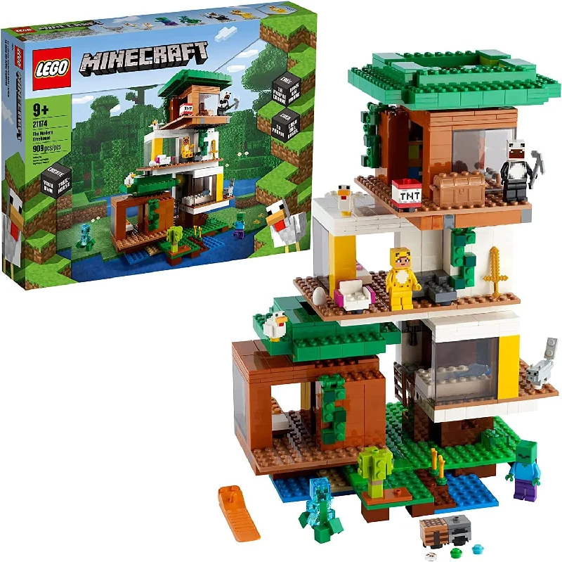 Offering endless possibilities LEGOLEGO Minecraft 21174 The Modern Treehouse 909 Piece Building Kit Offering endless possibilities LEGOLEGO Minecraft 21174 The Modern Treehouse 909 Piece Building Kit