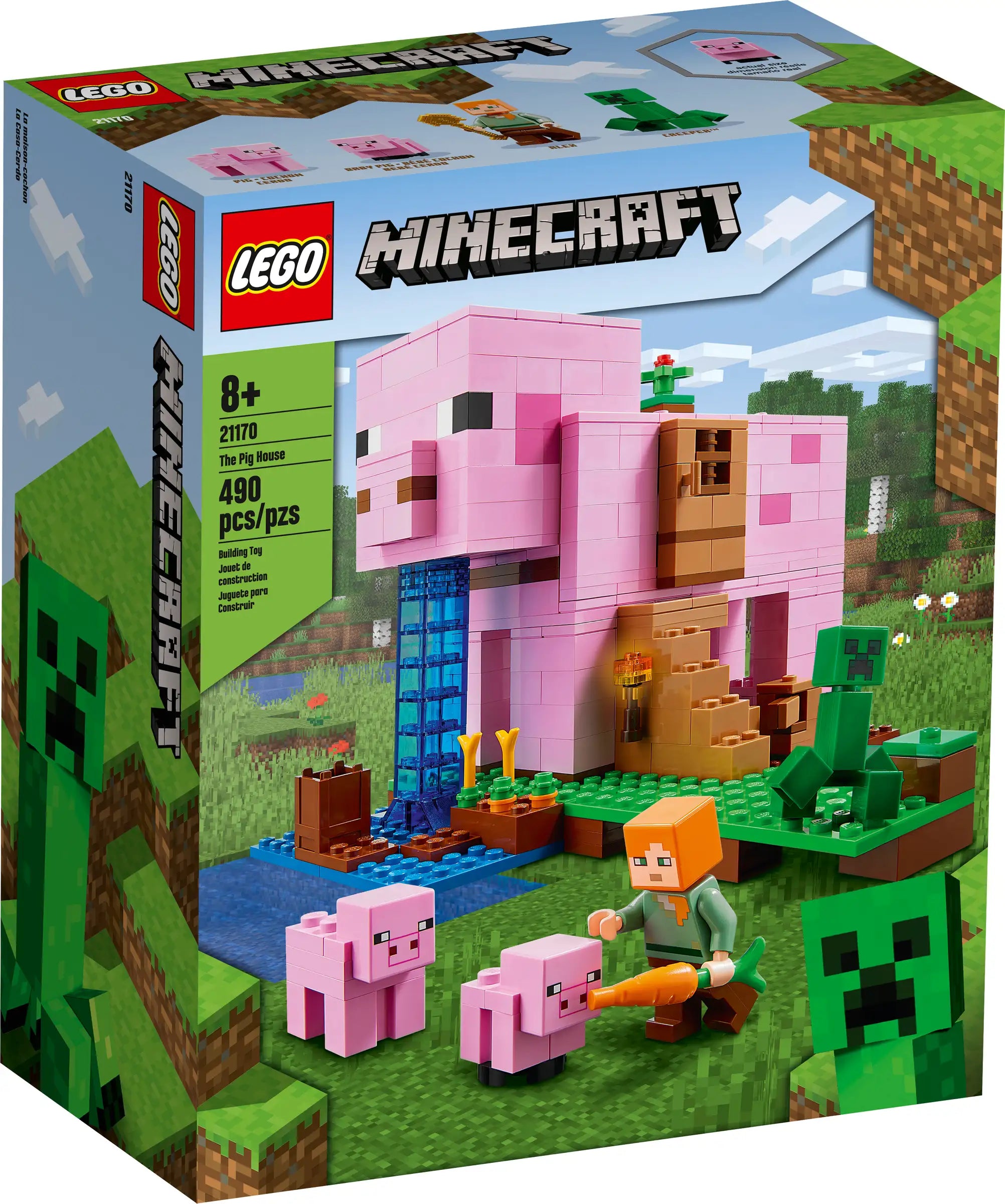 Reflecting popular cultures LEGO themesLEGO Minecraft The Pig House, 21170, Ages 8+, 490 Pieces Reflecting popular cultures LEGO themesLEGO Minecraft The Pig House, 21170, Ages 8+, 490 Pieces