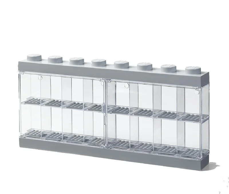 Promoting spatial awareness LEGOLEGO Minifigure 16 Compartment Display Case | Grey