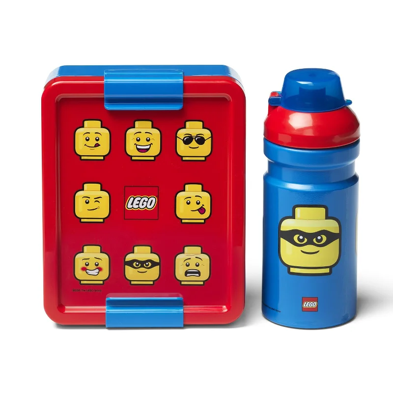 Perfect for both kids and adults LEGOLEGO Minifigure Lunch Box Set | Classic Blue/ Red Perfect for both kids and adults LEGOLEGO Minifigure Lunch Box Set | Classic Blue/ Red