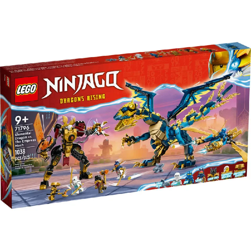 Beautifully crafted LEGO sculpturesLEGO® NINJAGO® Elemental Dragon vs. The Empress Mech 71796 Building Toy Set (1,038 Pieces) Beautifully crafted LEGO sculpturesLEGO® NINJAGO® Elemental Dragon vs. The Empress Mech 71796 Building Toy Set (1,038 Pieces)