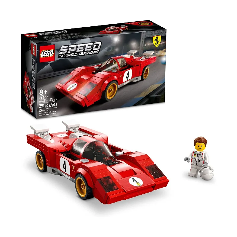 Time-honored LEGO traditionsLEGO Speed Champions 1970 Ferrari 512, 76906, Ages 8+, 291 Pieces Time-honored LEGO traditionsLEGO Speed Champions 1970 Ferrari 512, 76906, Ages 8+, 291 Pieces