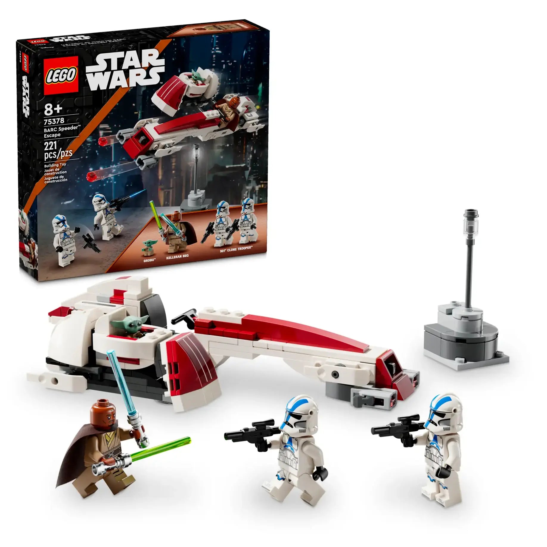 Encouraging hand-eye coordination LEGOLEGO STAR WARS 75378 BARC Speeder Escape