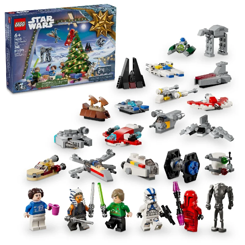 Highly adaptable LEGO creationsLEGO Star Wars Advent Calendar 2024, 75395, Ages 6+, 368 Pieces Highly adaptable LEGO creationsLEGO Star Wars Advent Calendar 2024, 75395, Ages 6+, 368 Pieces
