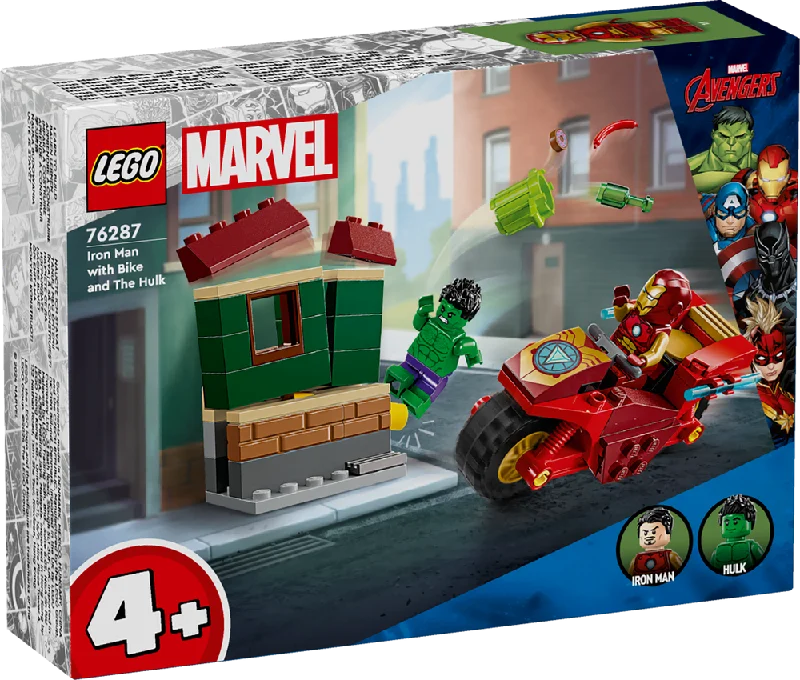 Offering educational value LEGOLEGO Super Heroes Marvel Iron Man with Bike and The Hulk 76287 Offering educational value LEGOLEGO Super Heroes Marvel Iron Man with Bike and The Hulk 76287