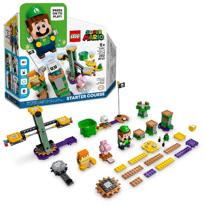 Engagement-boosting LEGO activitiesLEGO Super Mario Adventures with Luigi Starter Course, 71387, Ages 6+, 280 Pieces Engagement-boosting LEGO activitiesLEGO Super Mario Adventures with Luigi Starter Course, 71387, Ages 6+, 280 Pieces