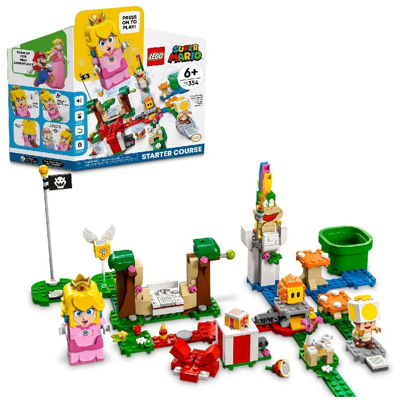 Endlessly replayable LEGO scenariosLEGO Super Mario Adventures with Peach Starter Course, 71403, Ages 6+, 354 Pieces