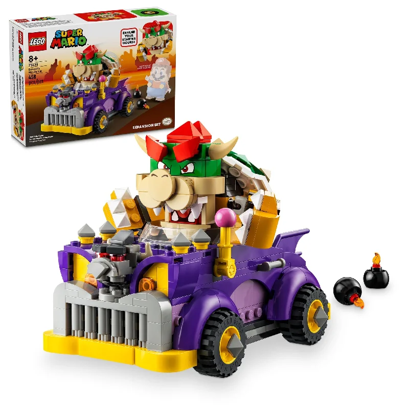 Timeless and classic LEGO toysLEGO Super Mario Bowser's Muscle Car Expansion Set, 71431, Ages 8+, 458 Pieces Timeless and classic LEGO toysLEGO Super Mario Bowser's Muscle Car Expansion Set, 71431, Ages 8+, 458 Pieces