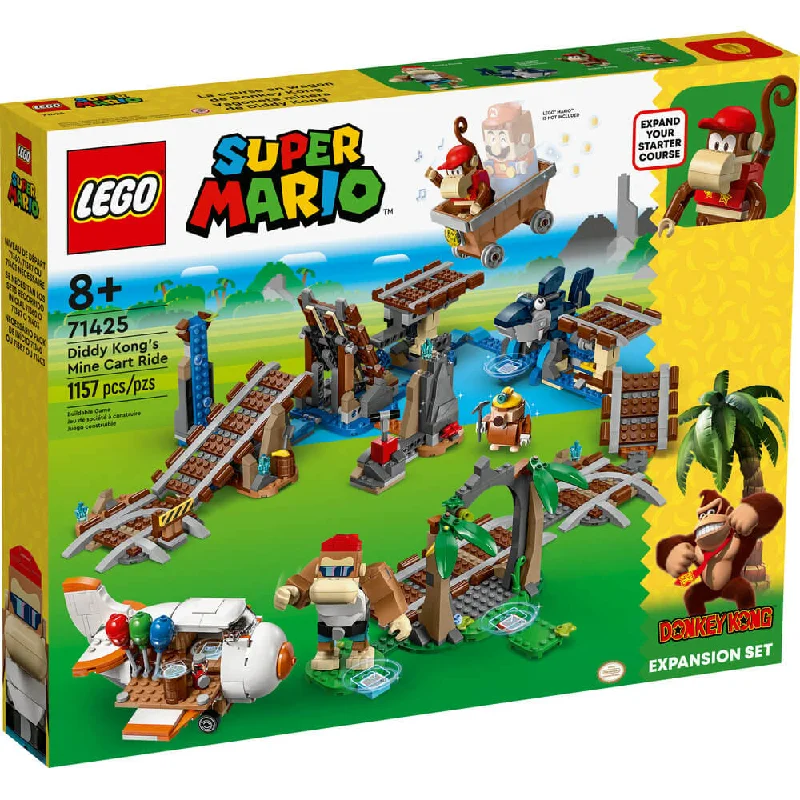 Thematically rich LEGO setsLEGO® Super Mario™ Diddy Kong's Mine Cart Ride Expansion Set 71425 (1,157 Pieces) Thematically rich LEGO setsLEGO® Super Mario™ Diddy Kong's Mine Cart Ride Expansion Set 71425 (1,157 Pieces)
