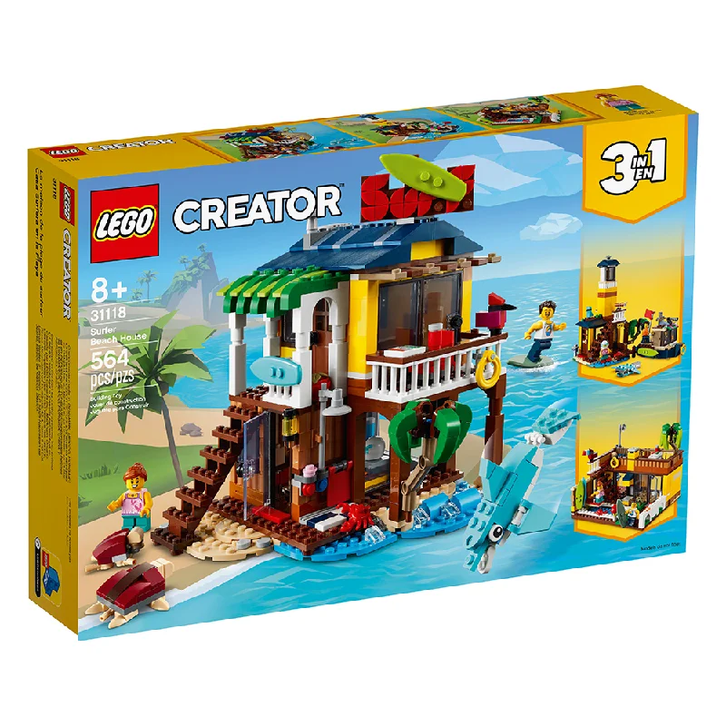Inspiring creativity and innovation LEGOLego Surfer Beach House Construction Set (3 in 1) - 31118 Inspiring creativity and innovation LEGOLego Surfer Beach House Construction Set (3 in 1) - 31118