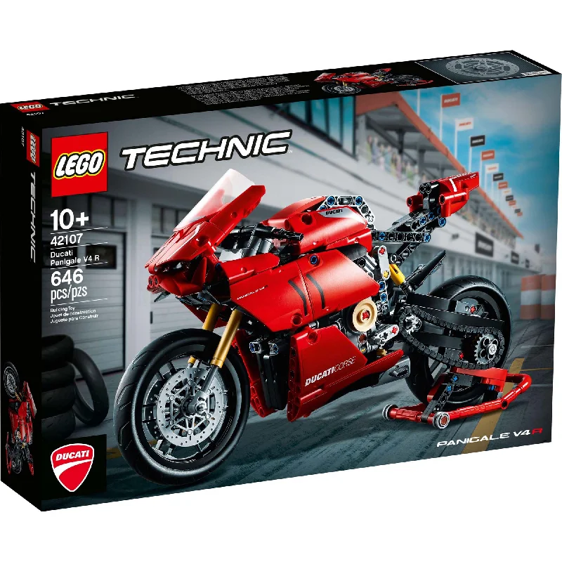 Inspiring architectural interest LEGOLEGO Technic Ducati Panigale V4 R, 42107, Ages 10+, 646 Pieces Inspiring architectural interest LEGOLEGO Technic Ducati Panigale V4 R, 42107, Ages 10+, 646 Pieces