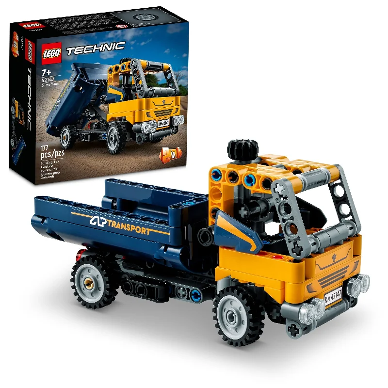 Family-friendly LEGO experiencesLEGO Technic Dump Truck, 42147, Ages 7+, 177 Pieces