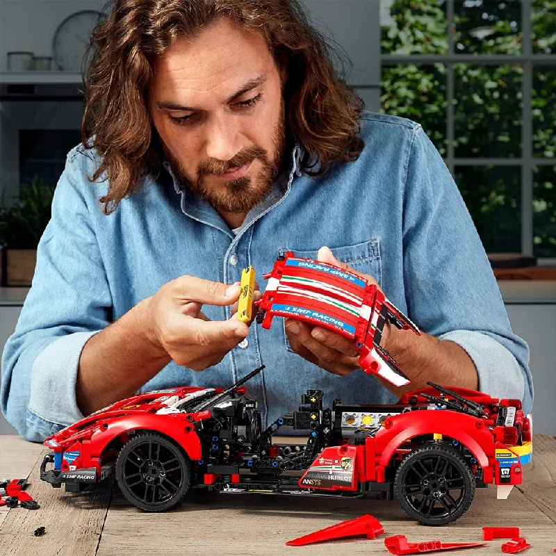 Intricate and intricate LEGO designsLEGO Technic Ferrari 488 GTE “AF Corse #51” Building Kit (1,677 Pieces) - 42125 - (COD Not Available) Intricate and intricate LEGO designsLEGO Technic Ferrari 488 GTE “AF Corse #51” Building Kit (1,677 Pieces) - 42125 - (COD Not Available)