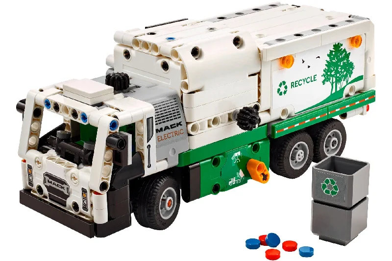 Intricate and intricate LEGO designsLEGO Technic Mack® LR Electric Garbage Truck