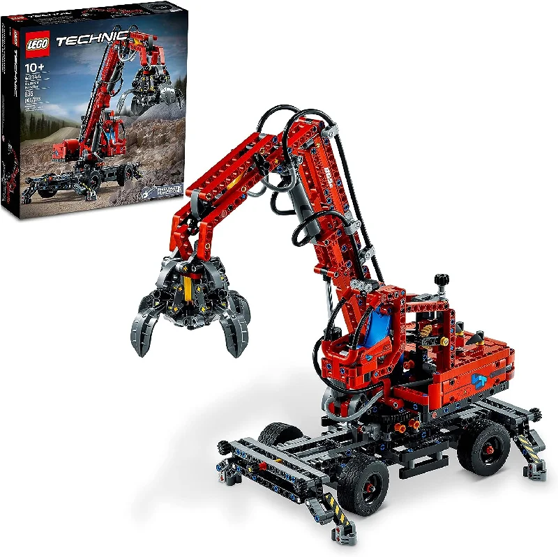 Intricately designed LEGO42144 Technic Material Handler, Mechanical Model Crane Toy LEGO Intricately designed LEGO42144 Technic Material Handler, Mechanical Model Crane Toy LEGO